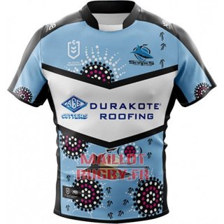 WH Maillot Cronulla Sutherland Sharks Rugby 2019 Indigene WH Maillot Cronulla Sutherland Sharks Rugby 2019 Indigene