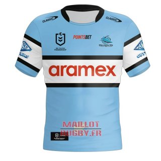 Maillot Cronulla Sutherland Sharks Rugby 2024 Domicile Maillot Cronulla Sutherland Sharks Rugby 2024 Domicile