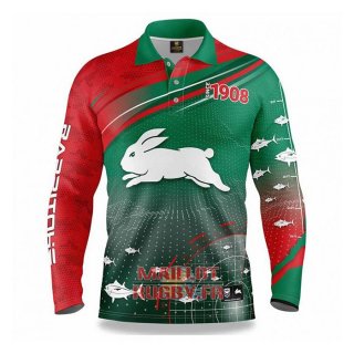 Maillot NRL South Sydney Rabbitohs Rugby 2022 Fish Finder Maillot NRL South Sydney Rabbitohs Rugby 2022 Fish Finder