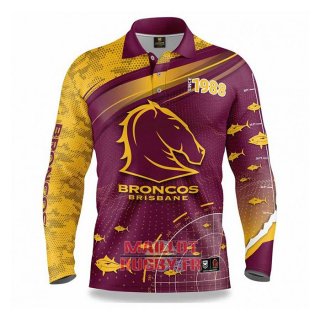 Maillot NRL Brisbane Broncos Rugby 2022 Fish Finder