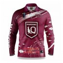 Maillot NRL Queensland Maroons Rugby 2022 Fish Finder