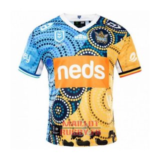 Maillot Gold Coast Titans Rugby 2021 Indigene Maillot Gold Coast Titans Rugby 2021 Indigene