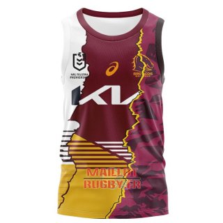 Debardeur Brisbane Broncos Rugby 2024 Debardeur Brisbane Broncos Rugby 2024