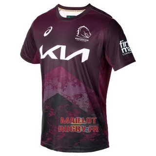 Maillot Brisbane Broncos Rugby 2024 Entrainement Fuchsia Maillot Brisbane Broncos Rugby 2024 Entrainement Fuchsia