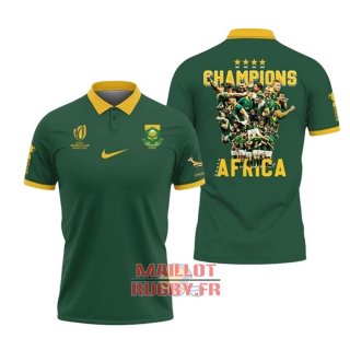 Maillot Afrique Du Sud Rugby 2023 Campeona Vert