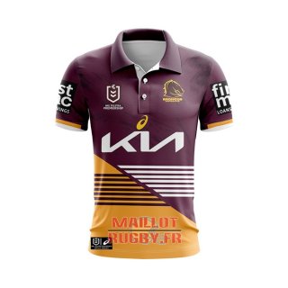 Maillot Polo Brisbane Broncos Rugby 2024 Domicile Maillot Polo Brisbane Broncos Rugby 2024 Domicile