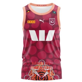 Debardeur Queensland Maroons Rugby 2024 Indigene Debardeur Queensland Maroons Rugby 2024 Indigene