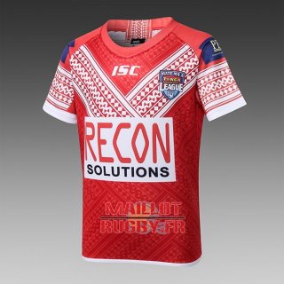 Maillot Enfant Tonga Rugby 2018-2019 Rouge Maillot Enfant Tonga Rugby 2018-2019 Rouge