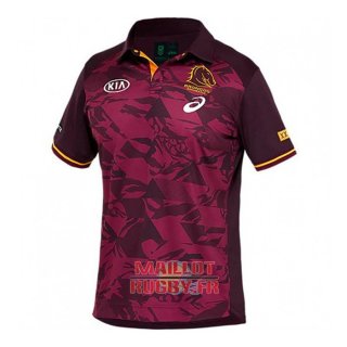 Maillot Polo Brisbane Broncos Rugby 2021 Entrainement Maillot Polo Brisbane Broncos Rugby 2021 Entrainement