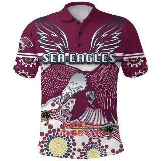 Maillot Polo Manly Warringah Sea Eagles Rugby 2021 Indigene Maillot Polo Manly Warringah Sea Eagles Rugby 2021 Indigene