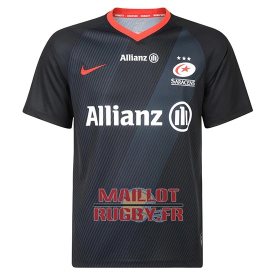 Maillot De Rugby BLK Saracens 2017 Domicile – Noir – Taille Homme M – Rare