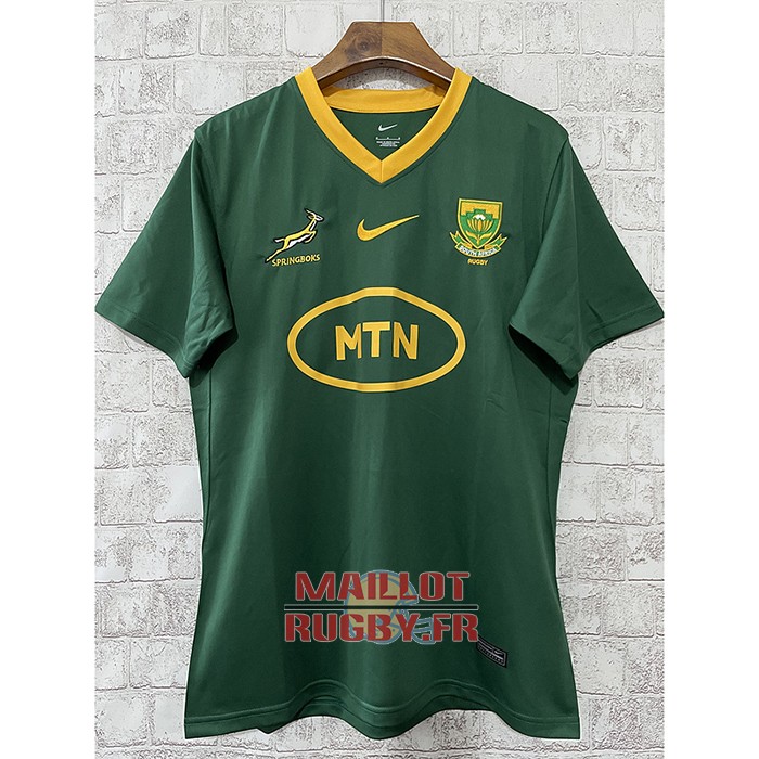 Maillot Afrique Du Sud Rugby 2024 Domicile Vert