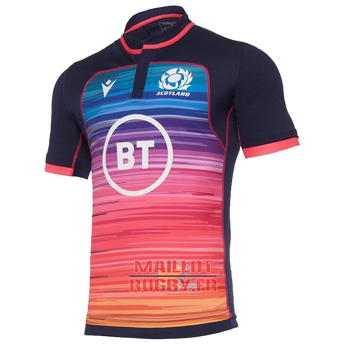 Maillot Rugby Macron Écosse 2017/18 Entraînement - Violet, Taille XL (Occasion)